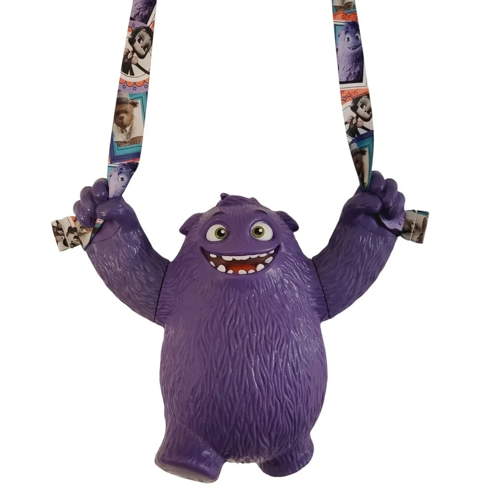 AMC Theater IF Imaginary Friends Exclusive Popcorn Bucket Purple Crossbody Strap